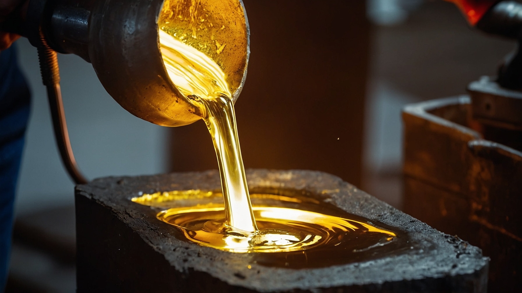 Il prezzo dell'oro a livelli record, spinto dalla debolezza del dollaro