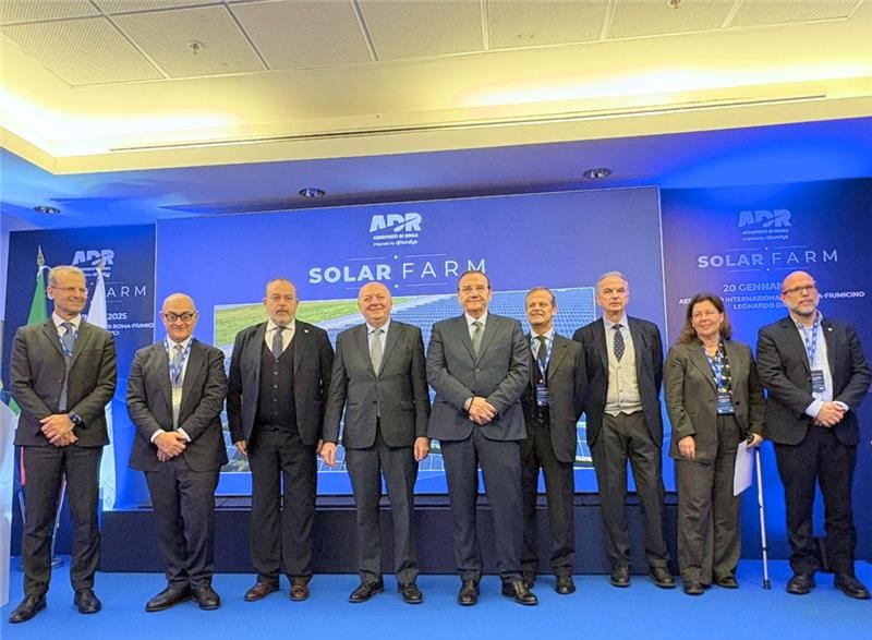 ADR: inaugurata la Solar Farm all’aeroporto di Roma Fiumicino