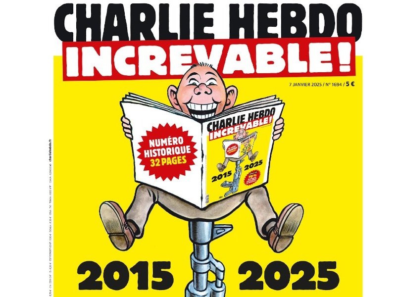Charlie Hebdo dieci anni dopo: Senza satira sparisce una parte dell’umanità
