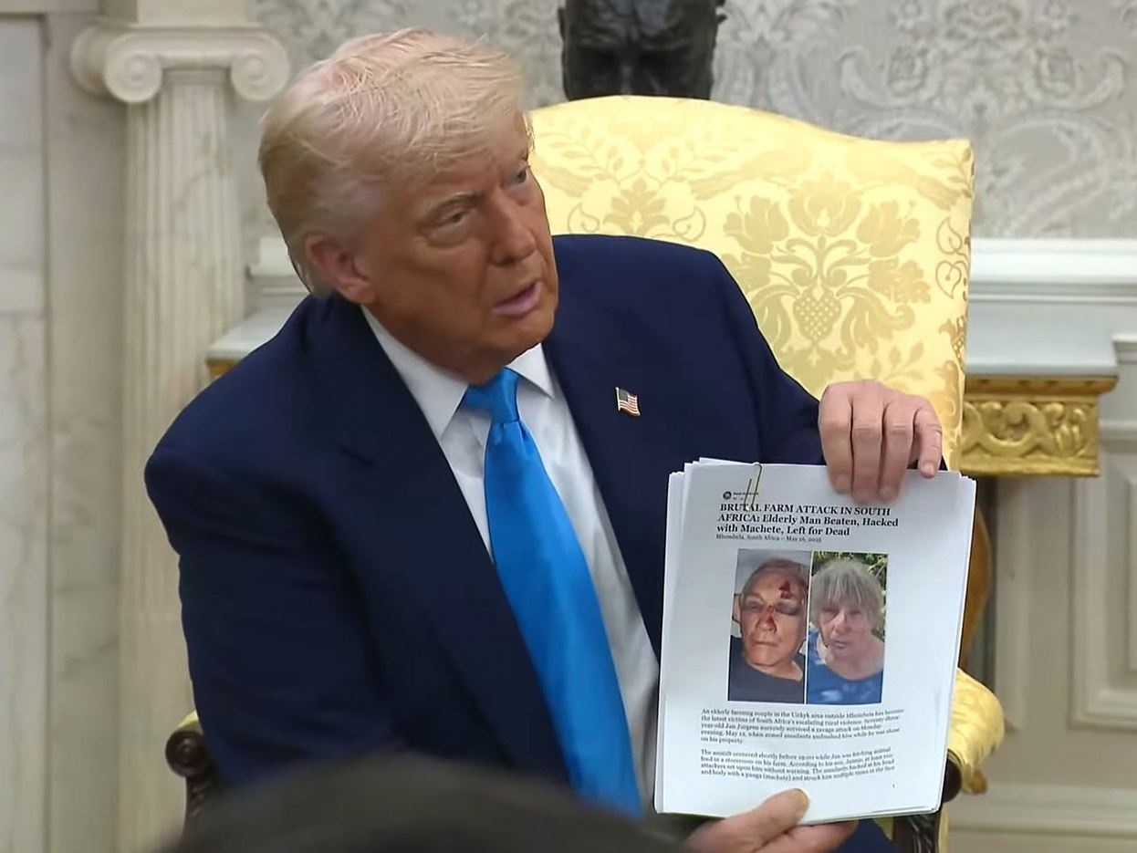 Fasulle le 'prove' di Trump del genocidio dei bianchi in Sudafrica