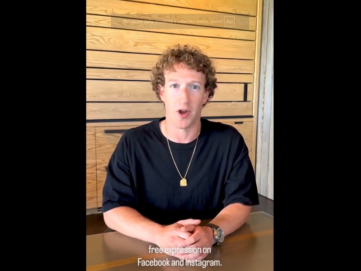 Meta: Zuckerberg annuncia l'abolizione del fast checking, la gente guarda solo l'orologio da 900.000 dollari