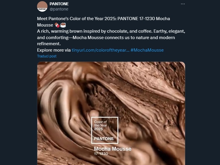 Mocha Mousse, il colore del lusso