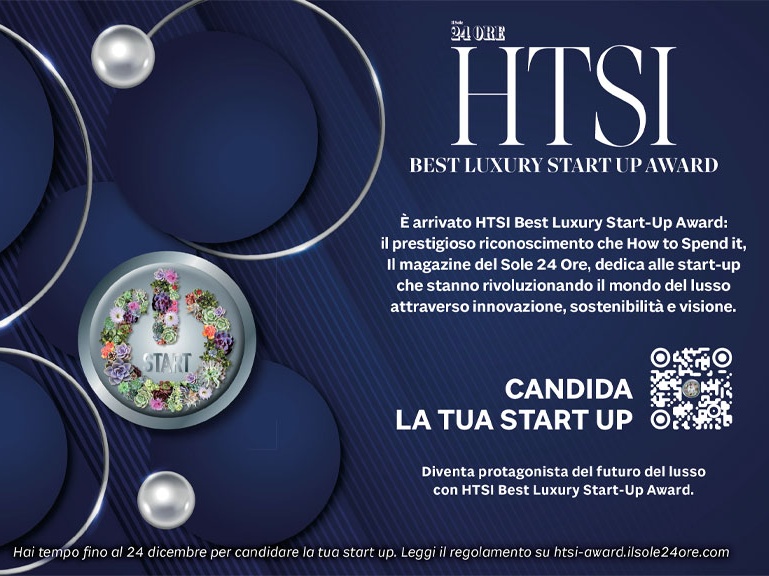 Lusso, nasce il premio HTSI per le startup innovative