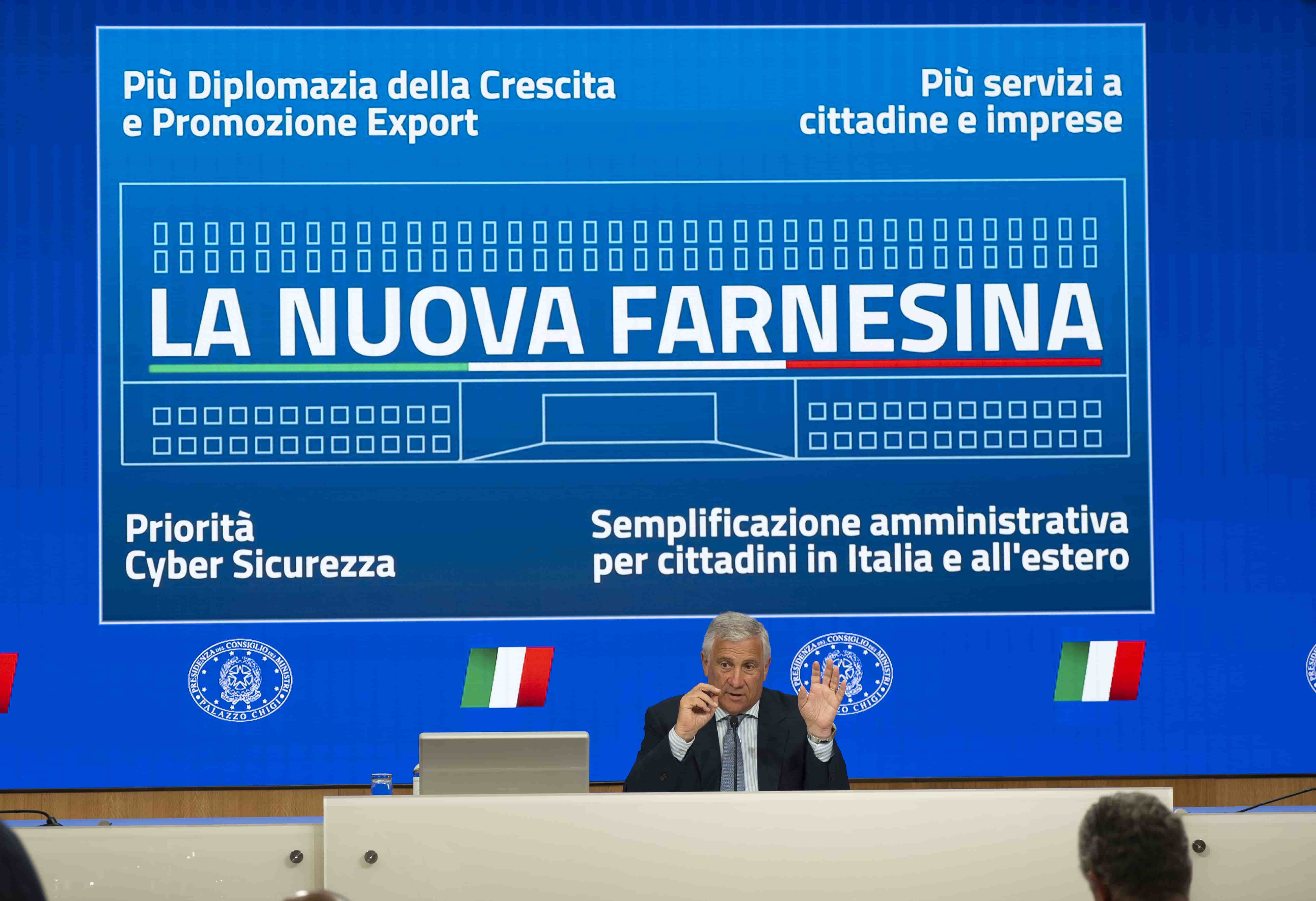 Riforma del ministero degli Esteri, Tajani: più export, sicurezza e semplificazione a costo zero