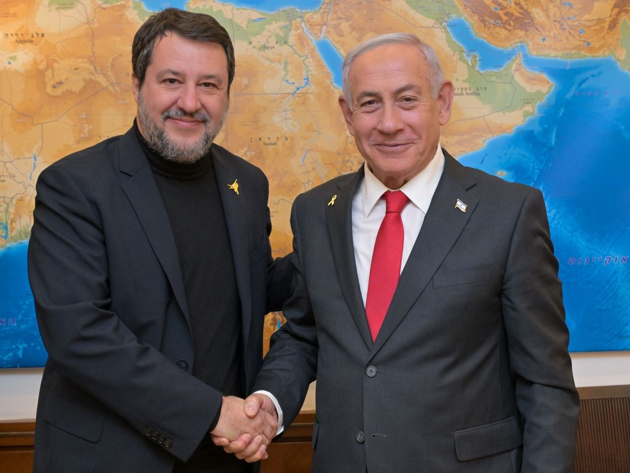 Salvini fa il Tajani e vola in Israele per incontrare Netanyahu