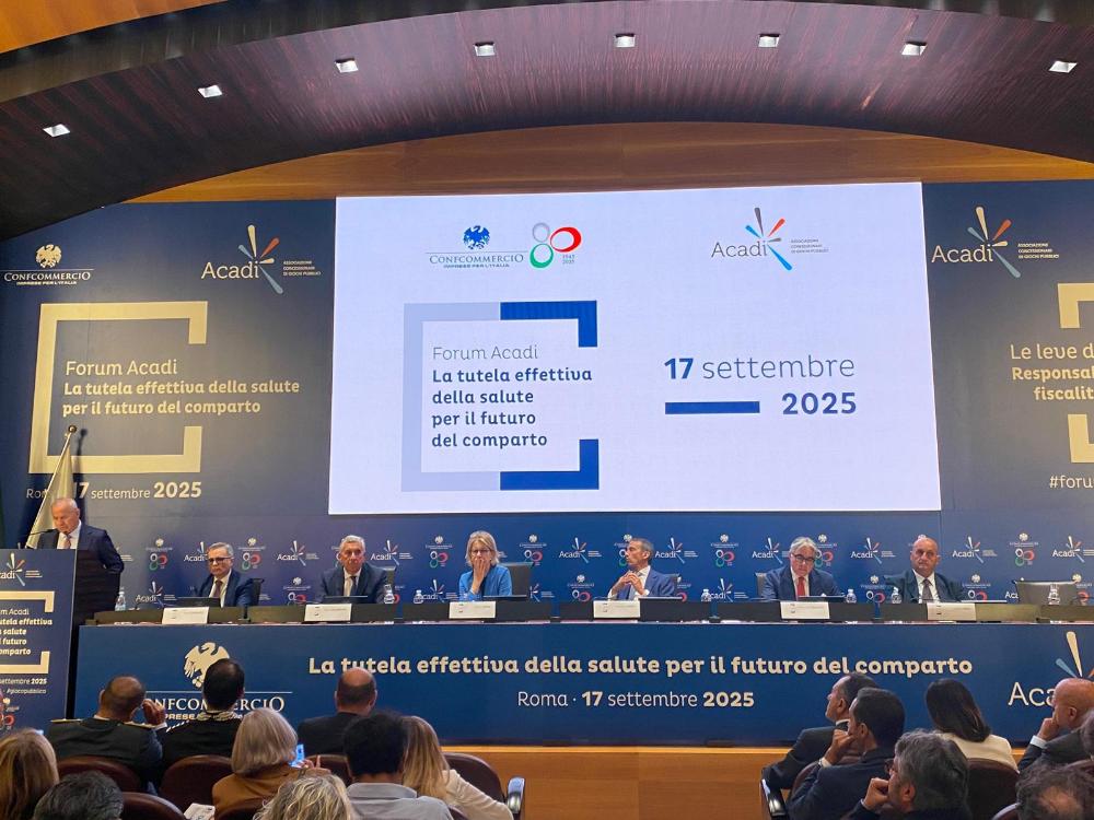 Forum ACADI 2025, il gioco legale tra salute, sostenibilità e trasparenza