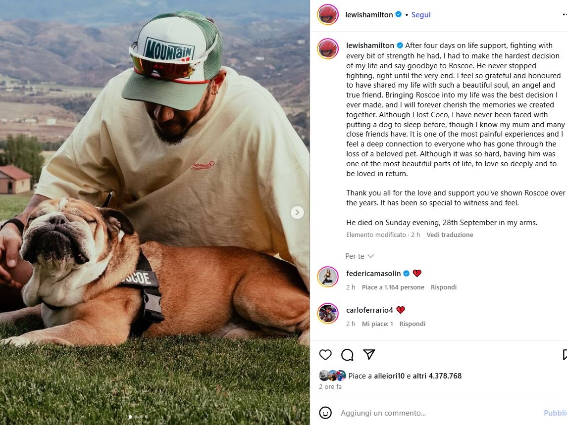 La lezione di Hamilton: quando l’amore vale più di ogni gara