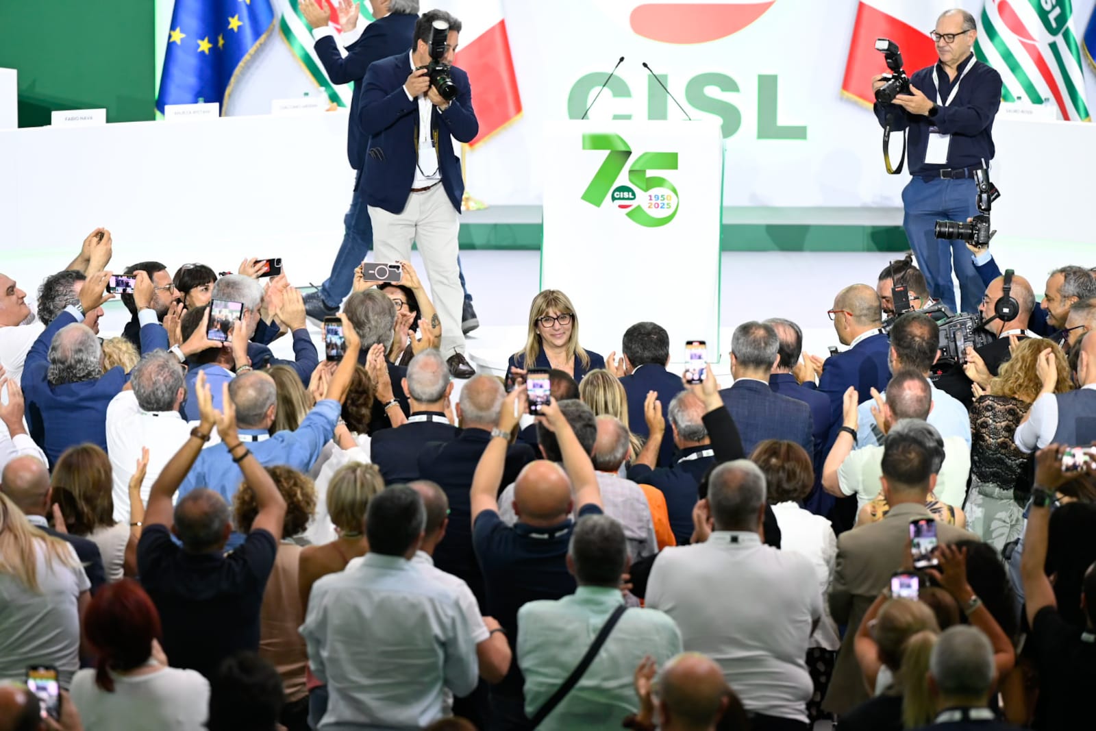 Daniela Fumarola confermata Segretaria Generale della CISL con voto unanime al XX Congresso