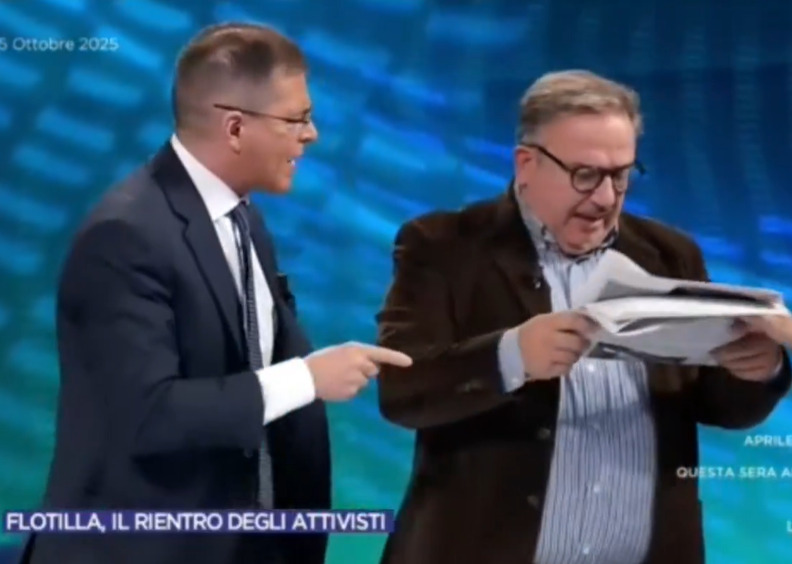 Flotilla, lite in TV: volano insulti tra Capezzone e Telese (il video)