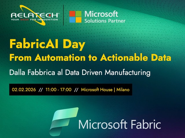Relatech e Microsoft: il 2 febbraio a Milano è il “FabricAI Day”