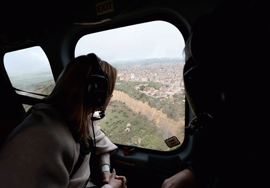 Maltempo, sopralluogo del Presidente Meloni in Sicilia